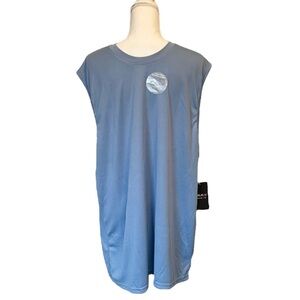 Galaxy By Harvic Athletic Moisture Wicking Fabric Blue Men’s Tank Top XXL